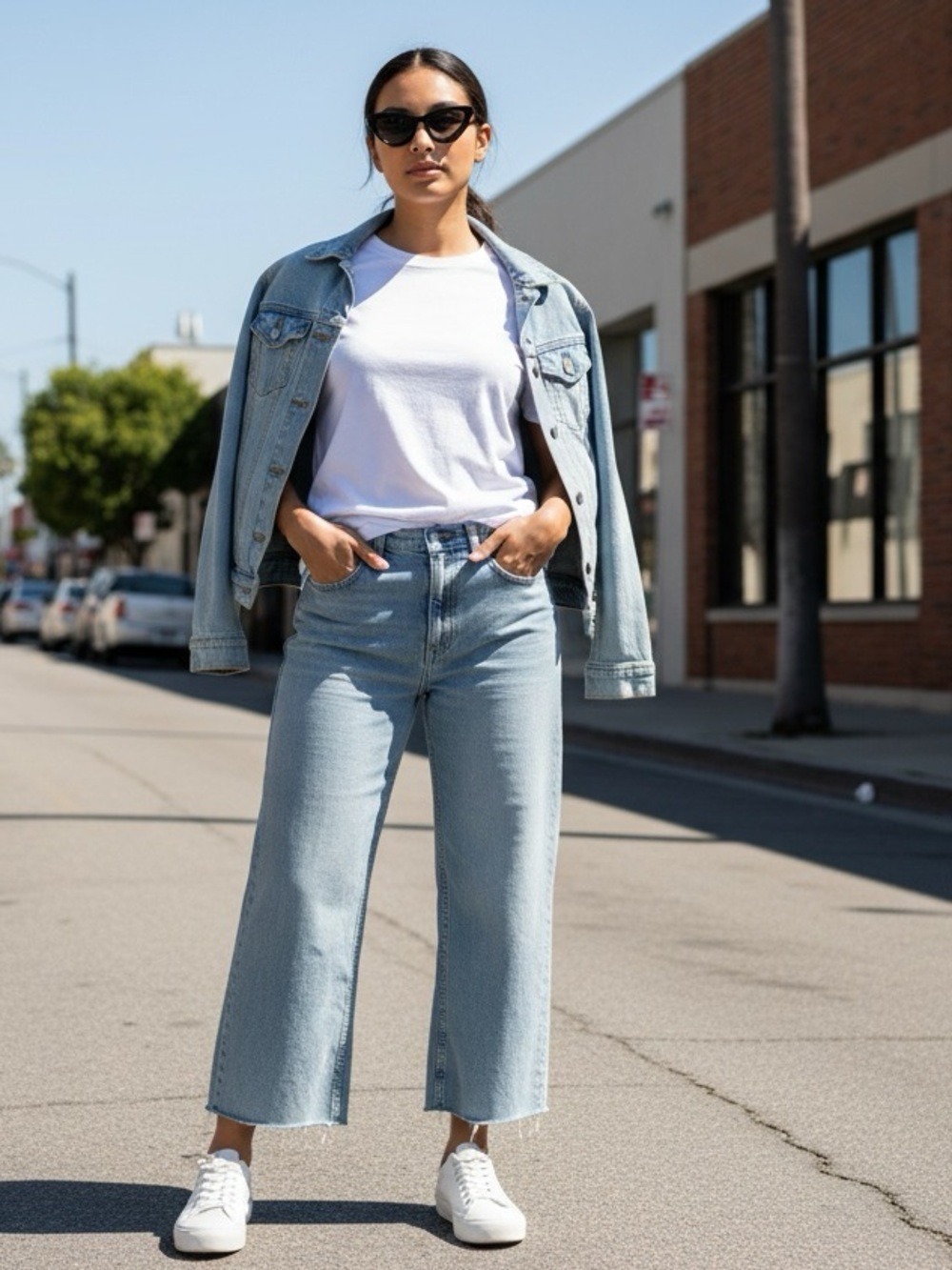 Free People We the Free Tinsley Wide Leg Cropped Jean Size 30